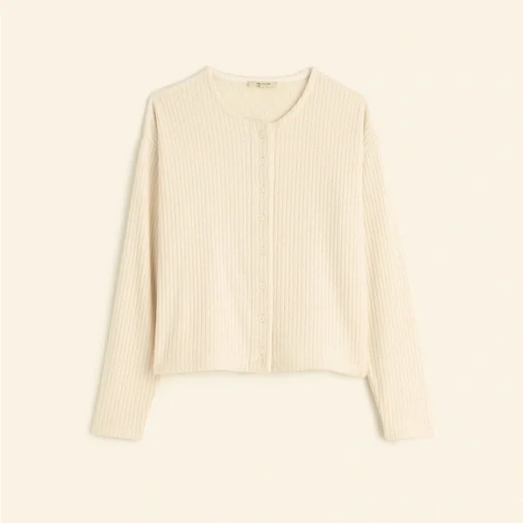 Madewell Cream Button-Up Cardigan - Picture 6 of 12